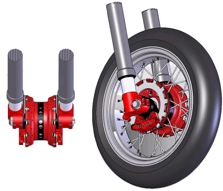 Beringer Inboard Dual Disc Brake Kit for Spoke Wheels